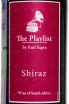 Этикетка The Playlist Shiraz 2023 0.187 л