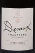 Этикетка Devaux Cuvee Rosee 2016 0.75 л
