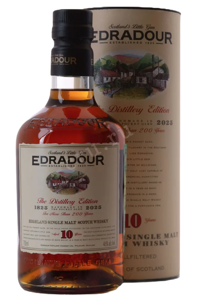 Виски  Edradour 10 Years Old in tube  0.7 л