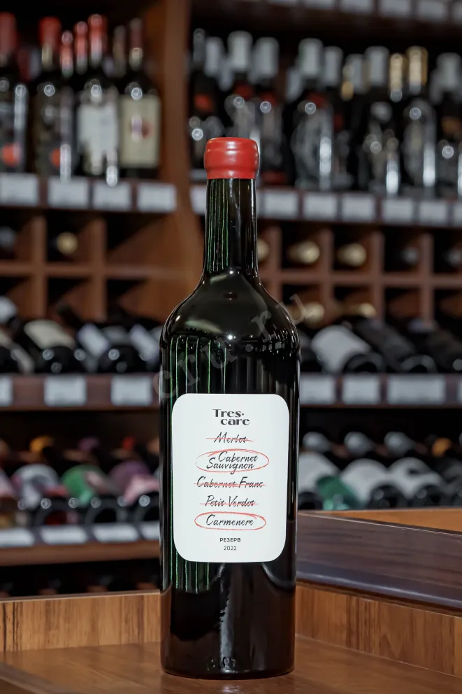 В магазине Крю Профи Trescare Resrve Cabernet Sauvignon Carmenere 2022 0.75 л