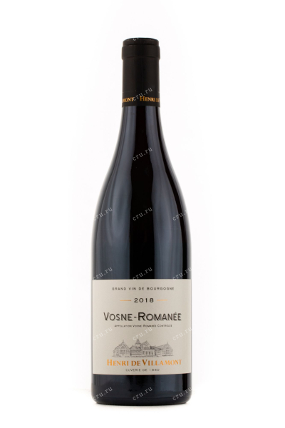 Вино Henri de Villamont Vosne-Romanee AOC 2018 0.75 л
