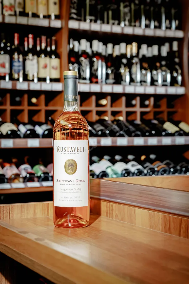 В магазине Крю Профи Rustaveli Saperavi Rose  2021 0.75 л