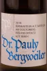 Этикетка Dr. Pauly Bergweiler Bernkasteler Alte Badstube am Doctorberd 2018 0.75 л