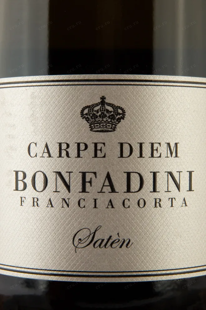 Этикетка Bonfadini Franciacorta Carpe Diem Saten DOCG 0.75 л