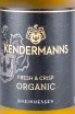 Этикетка Kendermanns Rheinhessen Organic 2022 0.75 л