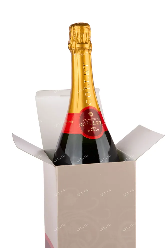 Подарочная коробка игристого вина Collet Brut Grand Art 1.5 л