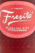 Этикетка игристого вина Fresita Natural Origin 0.2 л