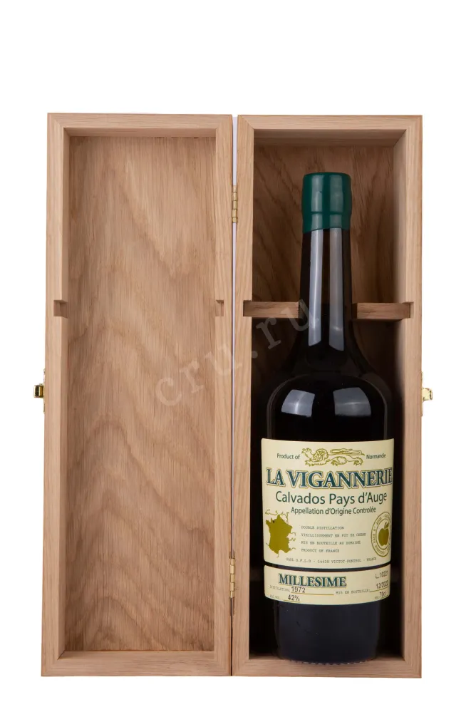 Кальвадос La Vigannerie Pays dAuge Millesime 1972  0.7 л