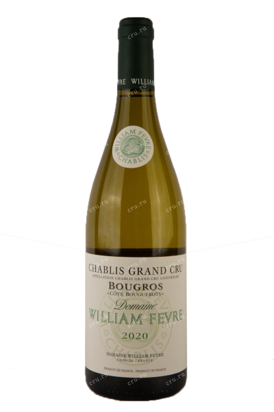 Вино William Fevre Chablis Grand Cru Bougros Cote Bouguerots 2020 0.75 л