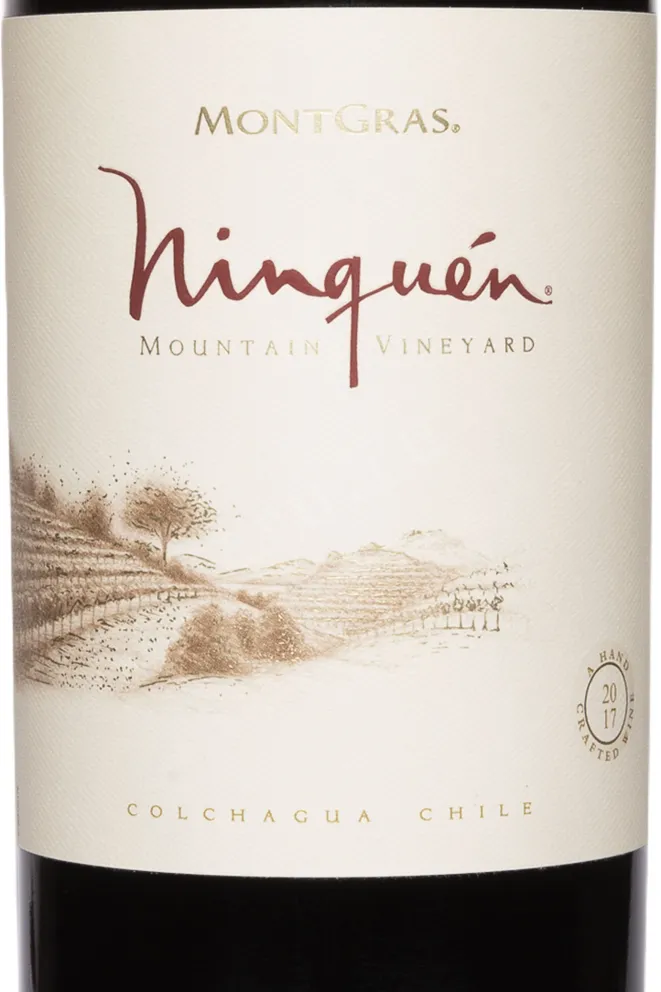 Этикетка MontGras Ninquen Moutain Vineyard DO Valle del Colchagua 2017 0.75 л