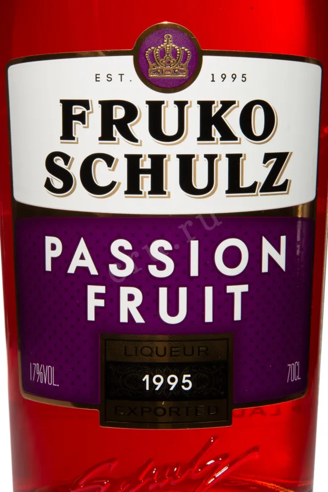 Этикетка Fruko Schulz Passion Fruit 0.7 л