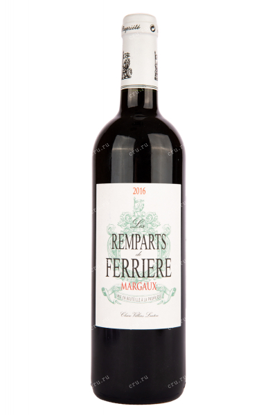Вино Les Remparts de Ferriere Margaux 2016 0.75 л