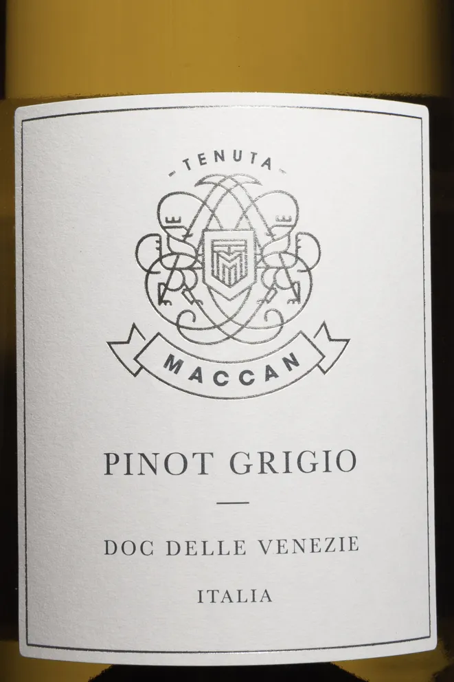 Этикетка Tenuta Maccan Pinot Grigio Delle Venezie DOC 2023 0.75 л