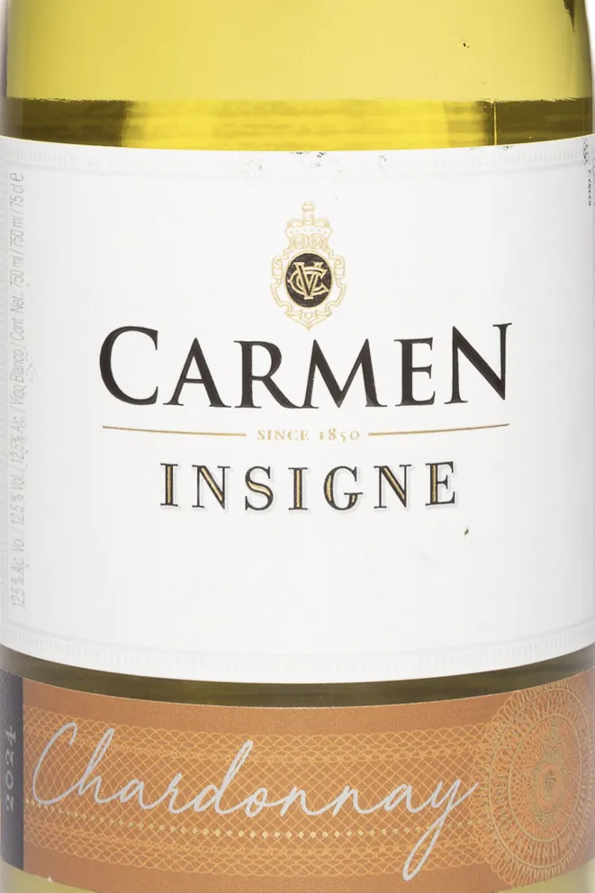 Этикетка Carmen Insigne Chardonnay 2024 0.75 л