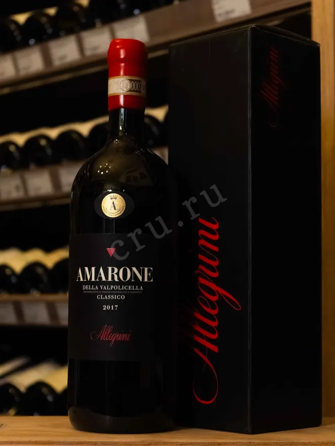 В магазине Крю Профи Amarone della Valpolicella DOCG Classico Allegrini with gift box 2017 1.5 л