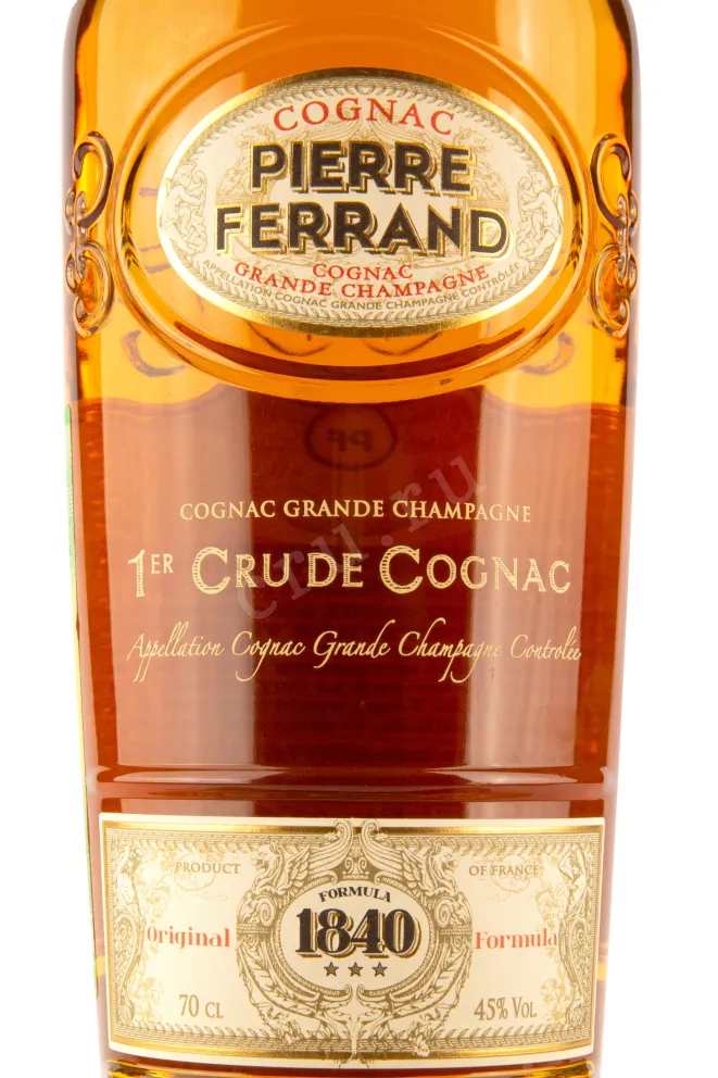 Этикетка коньяка Пьер Ферран 1840 0,7