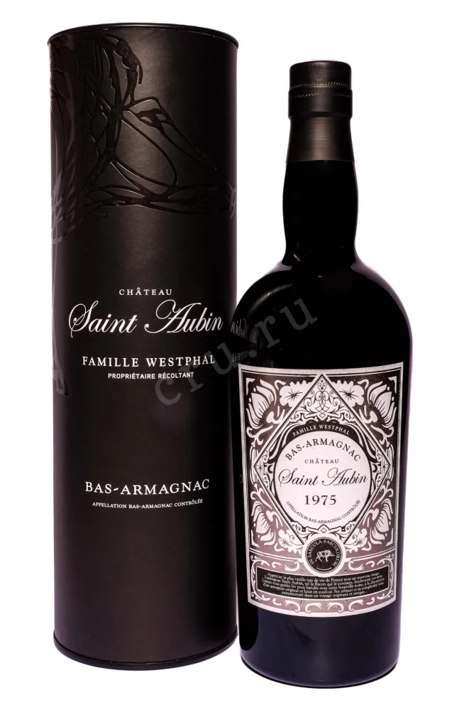 Арманьяк Saint Aubin Bas-Armagnac in tube 1975 0.7 л