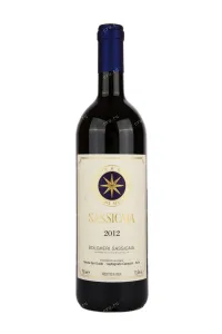 Вино Sassicaia Bolgheri Sassicaia red dry 2012 0.75 л