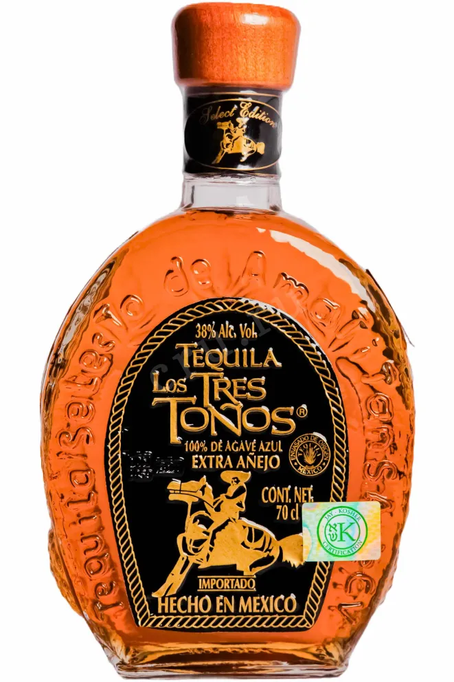 Текила Los Tres Tonos Extra Anejo  0.7 л