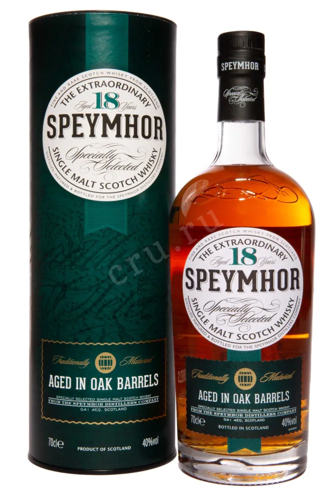 Виски Speymhor 18 years in tube  0.7 л