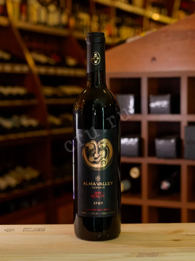Вино Алма Велли Мерло Резерв 2021 0.75 л