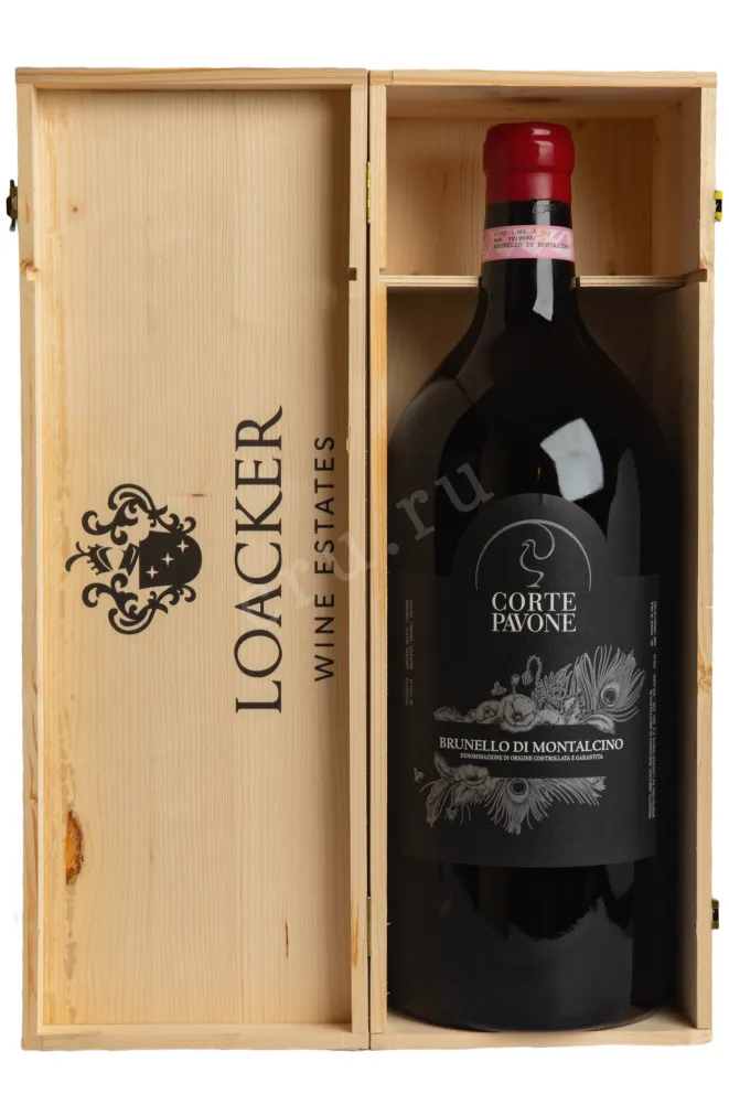 Вино Corte Pavone Brunello di Montalcino in gift box 2019 5 л