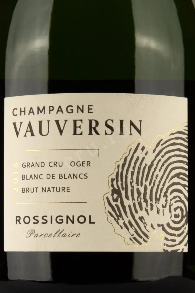 Этикетка Vauversin Rossignol 2016 0.75 л