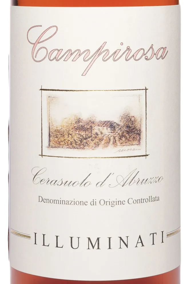 Этикетка Illuminati Montepulciano d'Abruzzo Campirosa Cerasuolo 2021 0.75 л