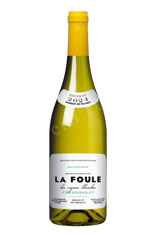 Вино La Foule Chardonnay Pays d’OC IGP 2024 0.75 л