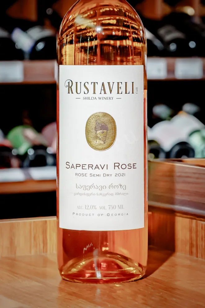 В магазине Крю Профи Rustaveli Saperavi Rose  2021 0.75 л