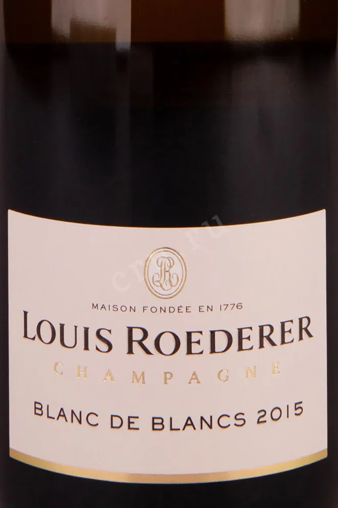 Этикетка Louis Roederer Blanc de Blans Graphic 2015 0.75 л