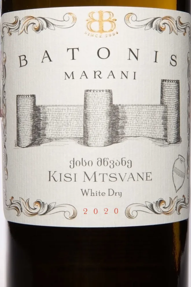 Этикетка Batonis Marani Kisi Mtsvane 2020 0.75 л