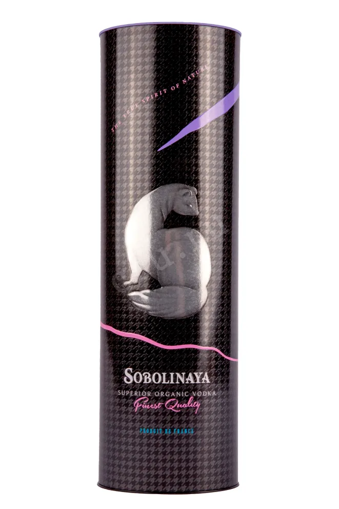 Подарочная туба водки Sobolinaya 0,7