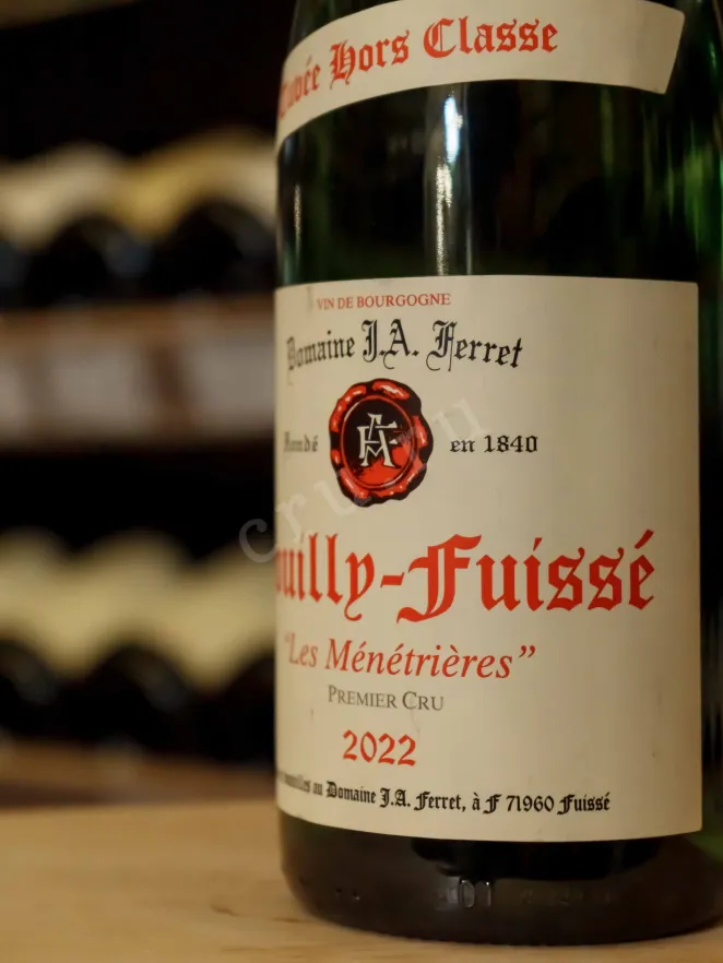 В магазине Крю Профи J.A. Ferret Pouilly-Fuisse Premier Cru Cuvee Hors-Classe Les Menetrieres 2022 0.75 л