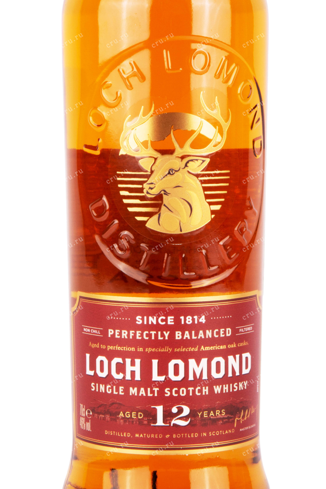 Этикетка виски Лох Ломонд 12 лет 0.7