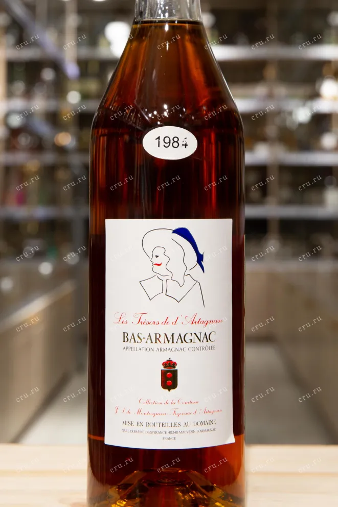 Этикетка Domaine d'Esperance Les Tresors de d'Artagnan 1984 0.7 л
