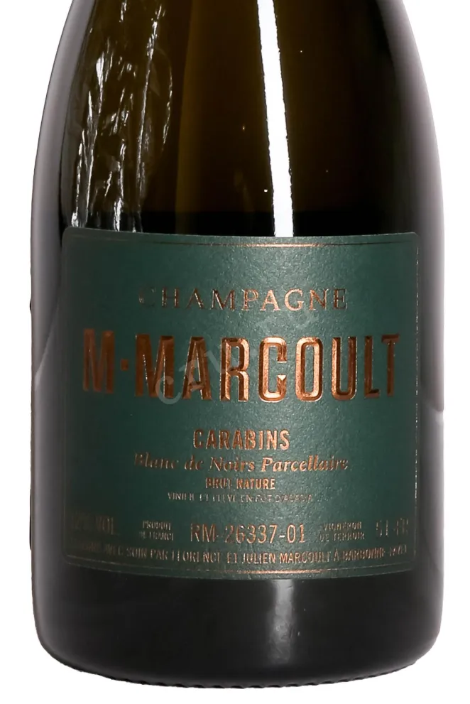Этикетка M. Marcoult Carabins Blanc de Noir Parcellaire 2021 0.75 л