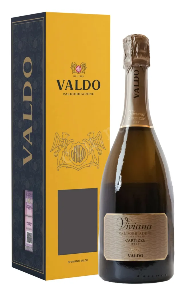 Игристое вино Valdo Cuvee Viviana Valdobbiadene Superiore di Cartizze DOCG in gift box 2025 0.75 л