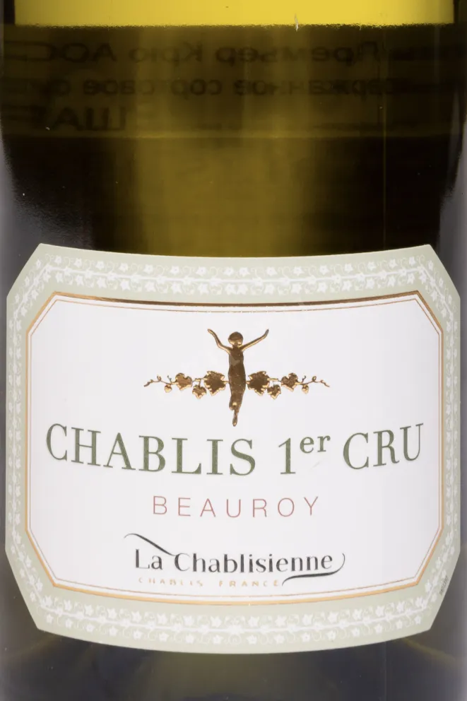 Этикетка La Chablisienne Chablis Premier Cru AOC Beauroy 2019 0.75 л