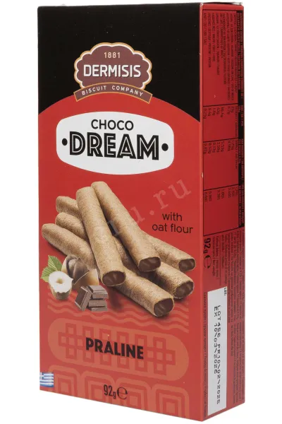 Вафли Dermisis Choko Dreams With Oat Flour Praline
