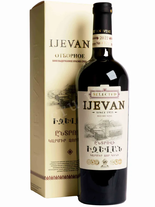 Вино Ijevan Selected Red Dry in gift box 0.75 л
