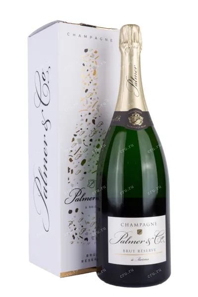 Шампанское Champagne Palmer & Co Brut Reserve gift box 2017 1.5 л
