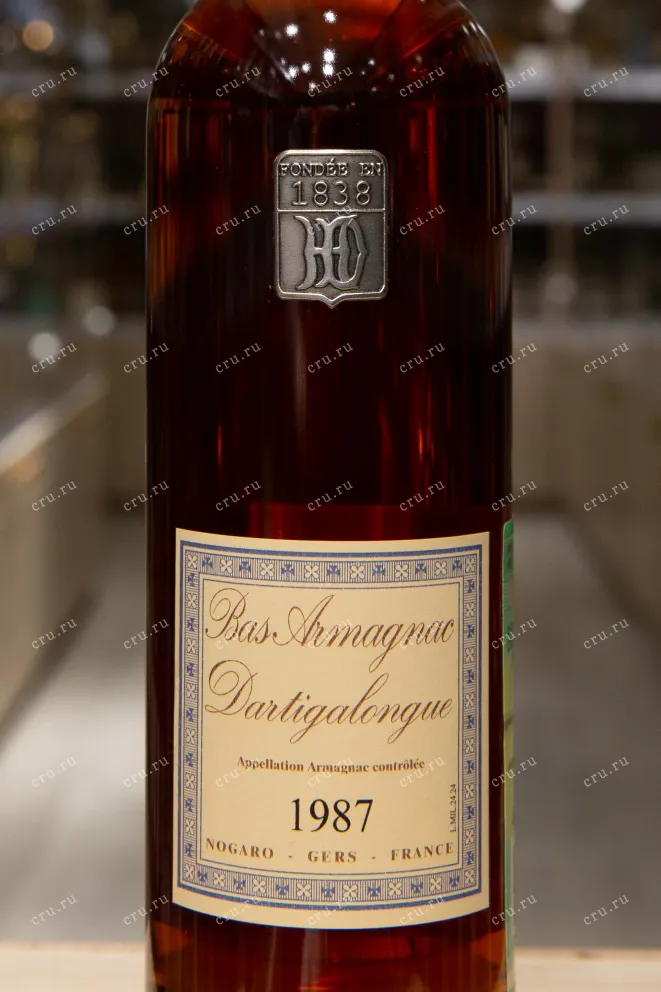 Этикетка Dartigalongue 1987 0.5 л