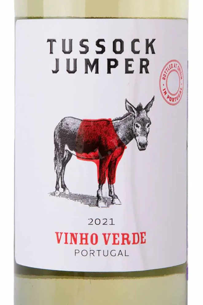 Этикетка Tussock Jumper Vinho Verde 2021 0.75 л