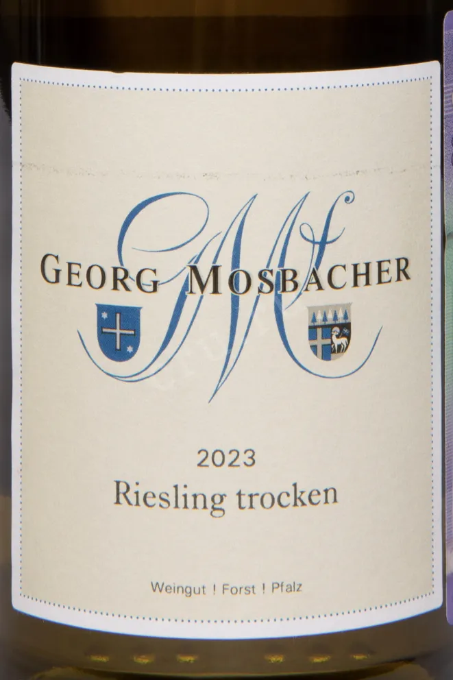 Этикетка Georg Mosbacher Riesling Trocken 2023 0.75 л