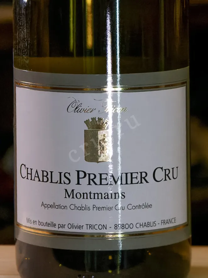 В магазине Крю Профи Olivier Tricon Chablis Premier Cru Montmains 2022 0.75 л