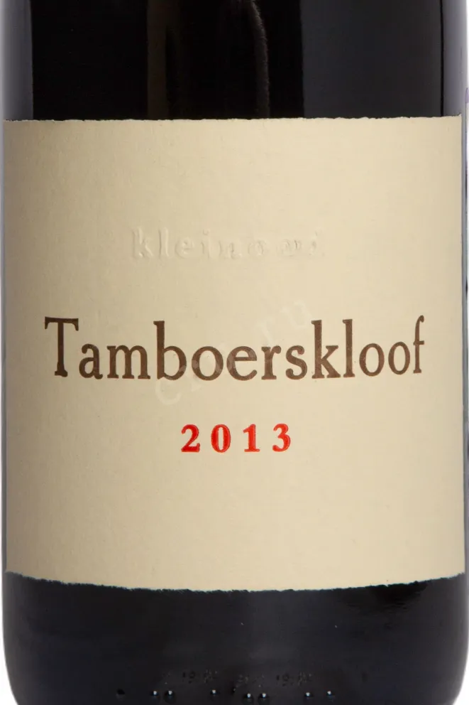 Этикетка Kleinood Tamboerskloof Syrah 2013 0.75 л