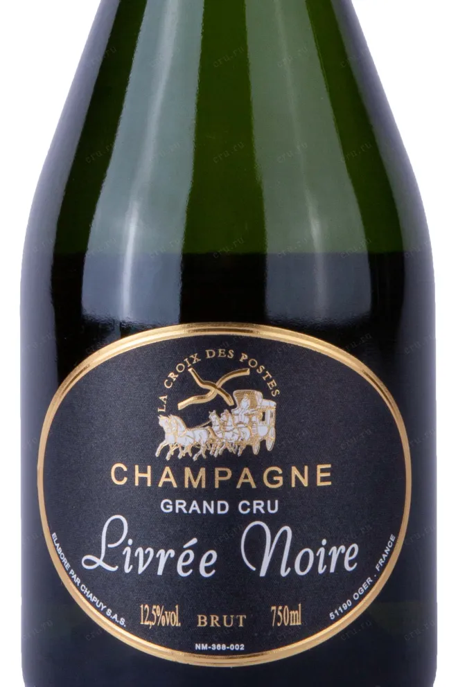 Этикетка Chapuy Livree Noir Cuvee Prestige Grand Cru 2012 0.75 л