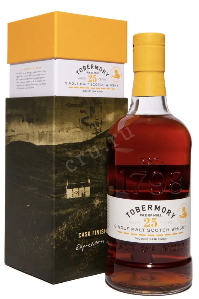 Виски Tobermory 25 years Single Malt Oloroso Cask Finish in gift box  0.7 л