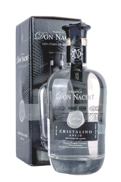 Текила Don Nacho Cristal Anejo Cristalino in gift box  0.75 л